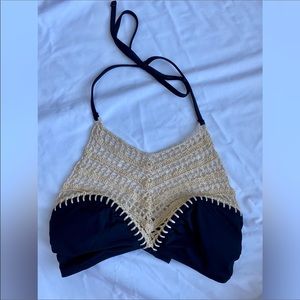 Altered State crochet halter bikini top